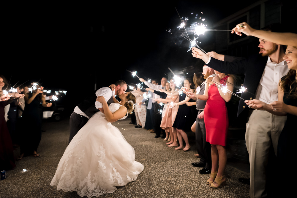 alabama wedding sparkler send off