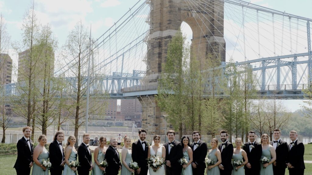 wedding party downtown cincinnati