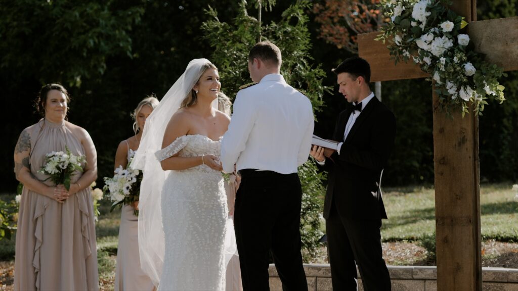 outdoor wedding ceremony at the palomar