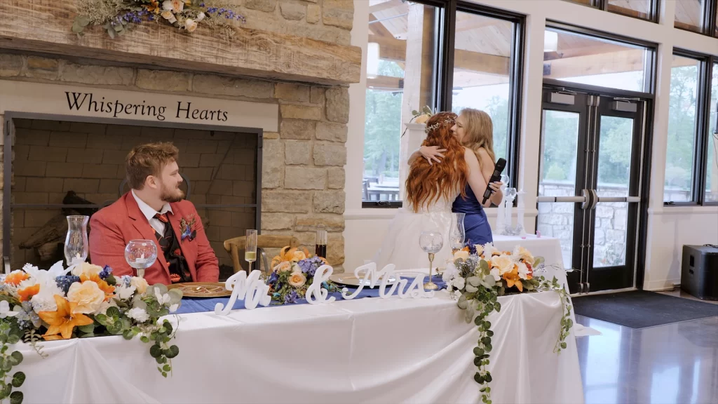 wedding reception whispering hearts event center